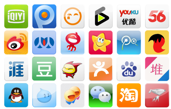 Social media sites in China
