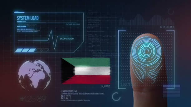 Finger Print Biometric Scanning Identification System. Kuwait Nationality