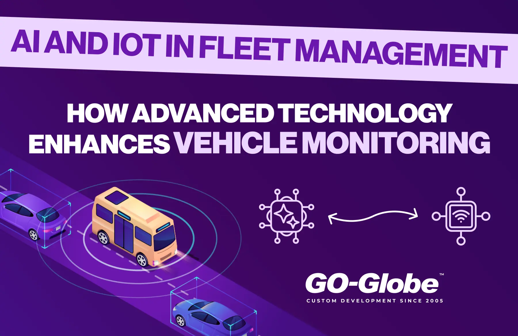 A network of interconnected devices symbolizing AI and IoT integration.