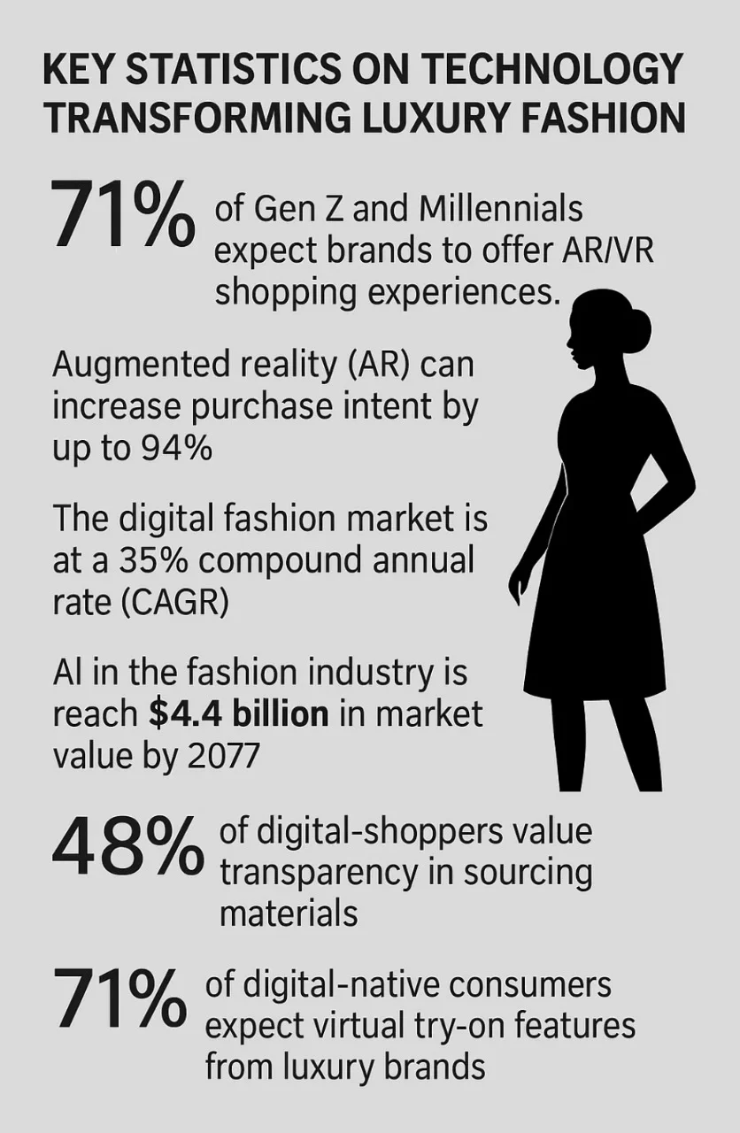Model showcasing luxury fashion trends for 2025