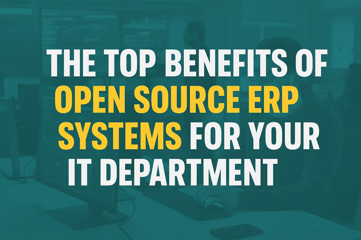 Dashboard of open source ERP software showing business analytics and workflow management.