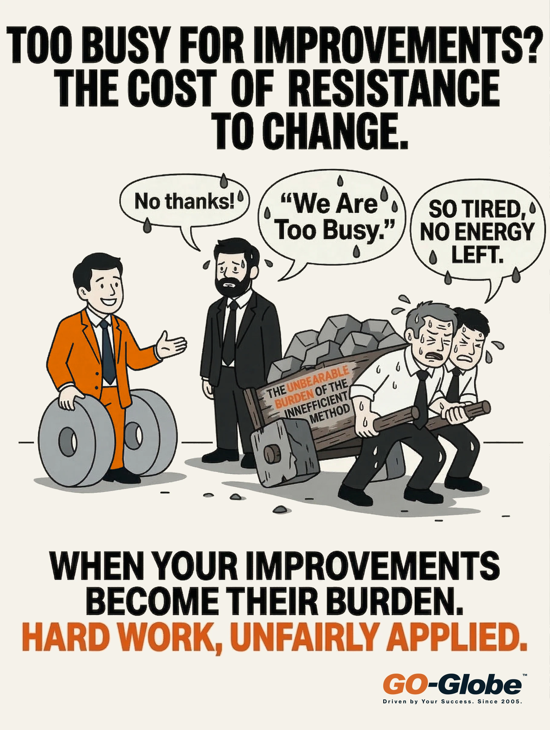 the too busy trap illustr