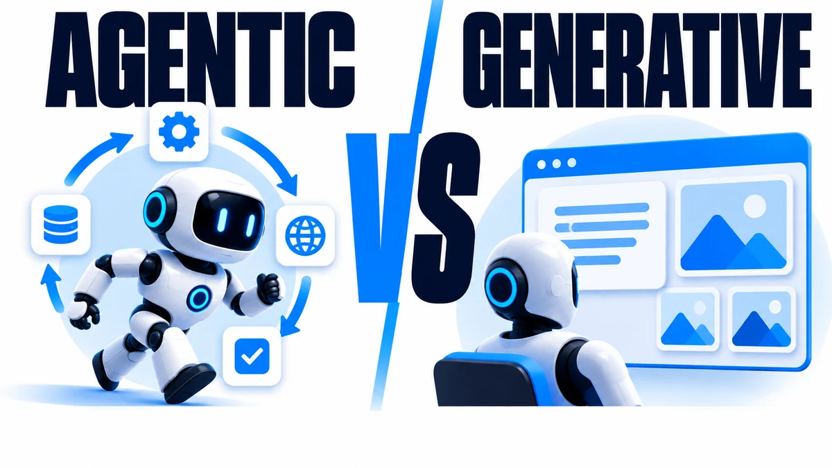 agentic ai vs generative ai preview blue